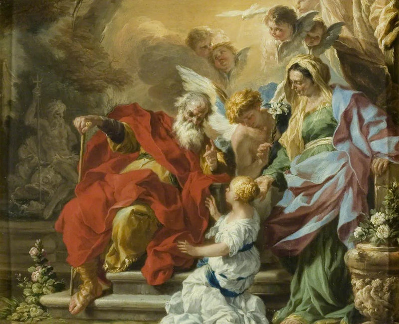 Neitsyt Marian kasvatus - Francesco Solimena