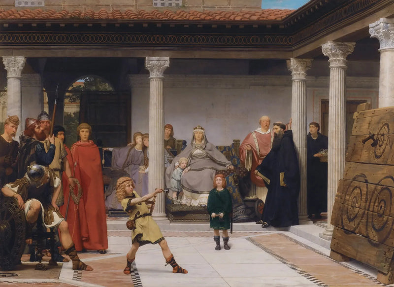Clovis'n lasten kasvatus - Lawrence Alma-Tadema