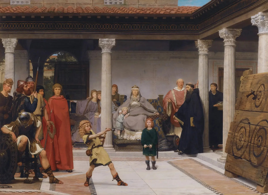 Clovis'n lasten kasvatus - Lawrence Alma-Tadema