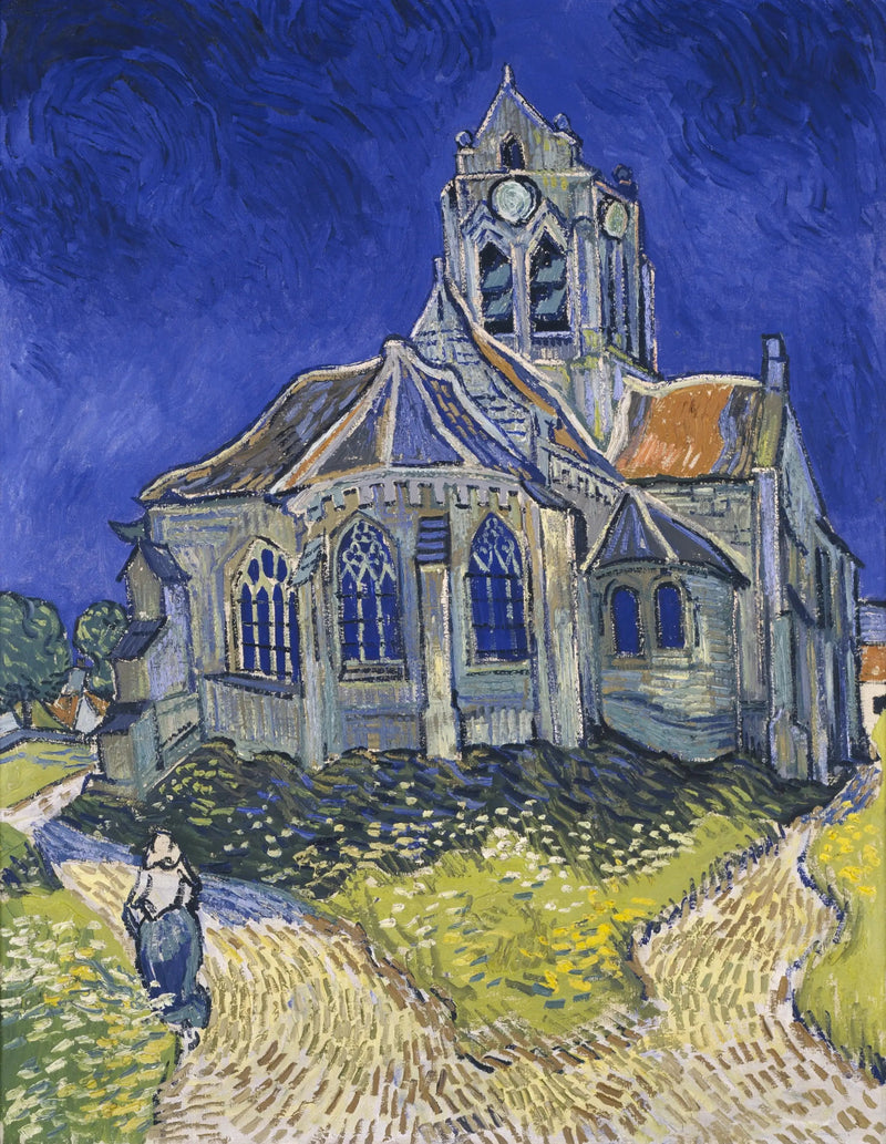 Auvers-sur-Oisen kirkko - Vincent van Gogh