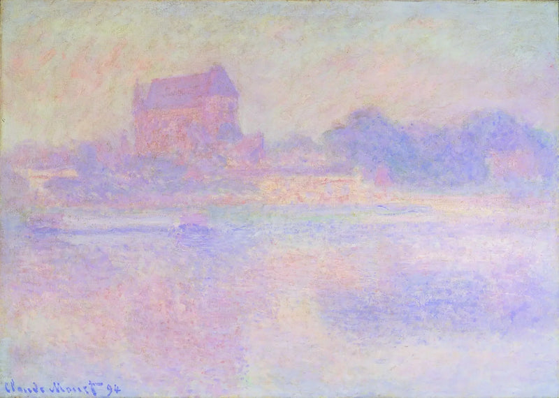 Vernonin kirkko, sumu - Claude Monet