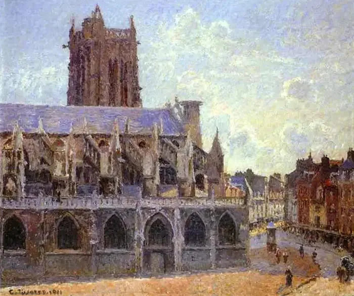 Saint-Jacques-kirkko Dieppessä - Camille Pissarro