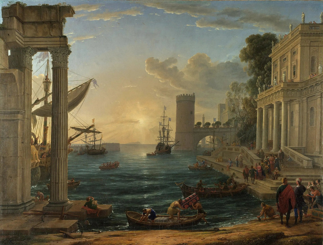 Saba kuningattaren laivaus - Claude Lorrain