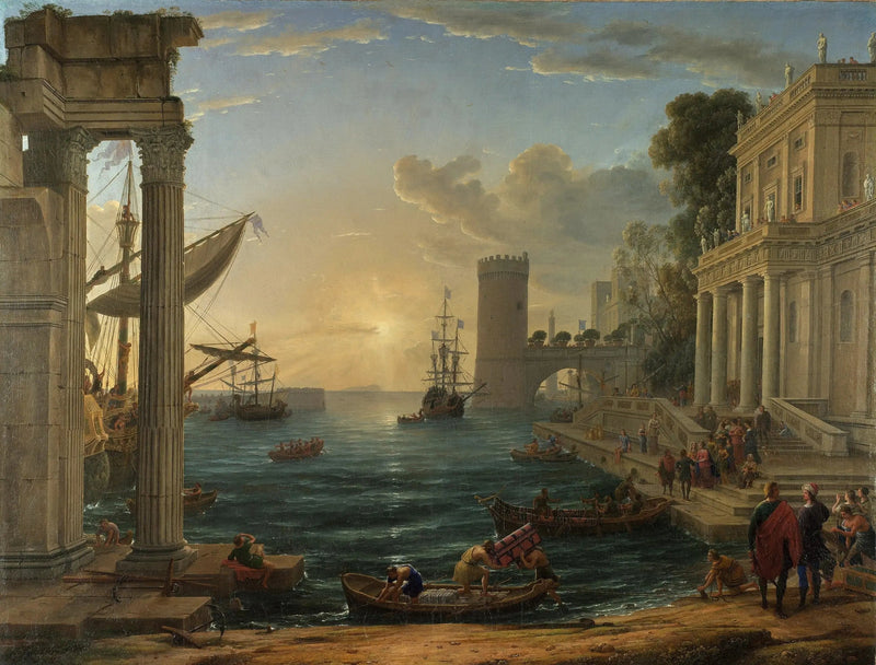 Saba kuningattaren laivaus - Claude Lorrain