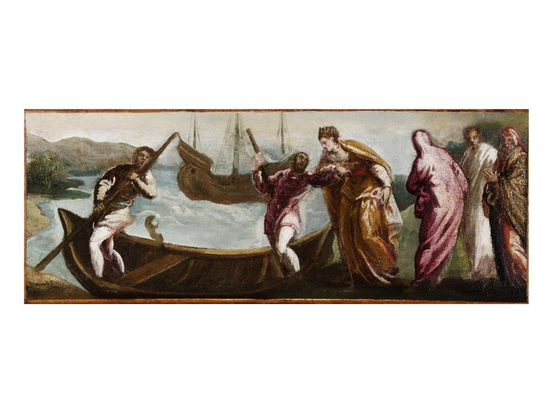 Sainte-Hélèneen laivaus Pyhälle maalle - Jacopo Tintoretto