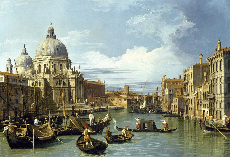Suuren kanavan suuaukko, Venetsia - Canaletto