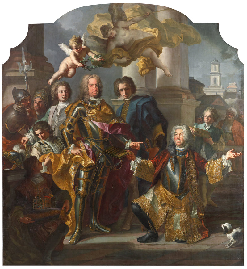Keisari Kaarle VI ja Gundacker, Althannin kreivi - Francesco Solimena