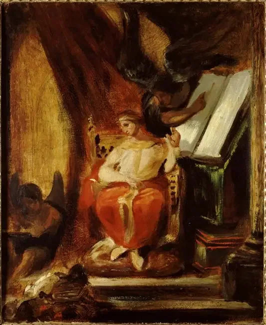 Keisari Justinianus laati instituutioitaan - Eugène Delacroix