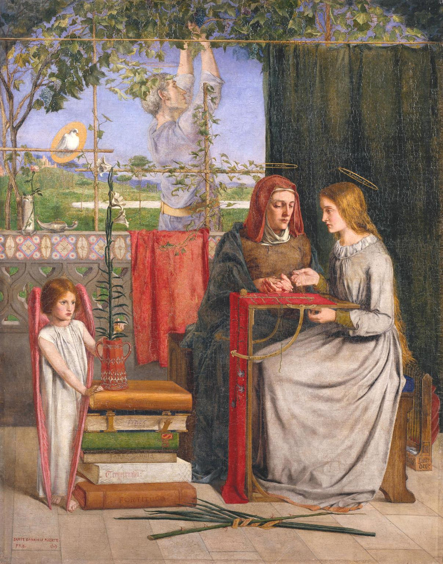 Neitsyt Marian lapsuus - Dante Gabriel Rossetti