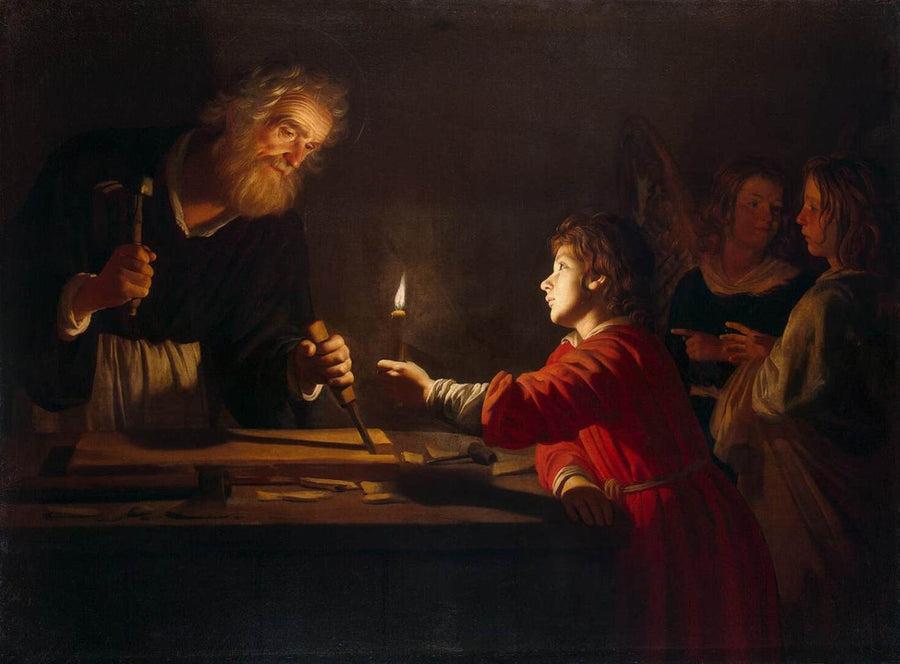 Kristuksen lapsuus - Gerrit van Honthorst