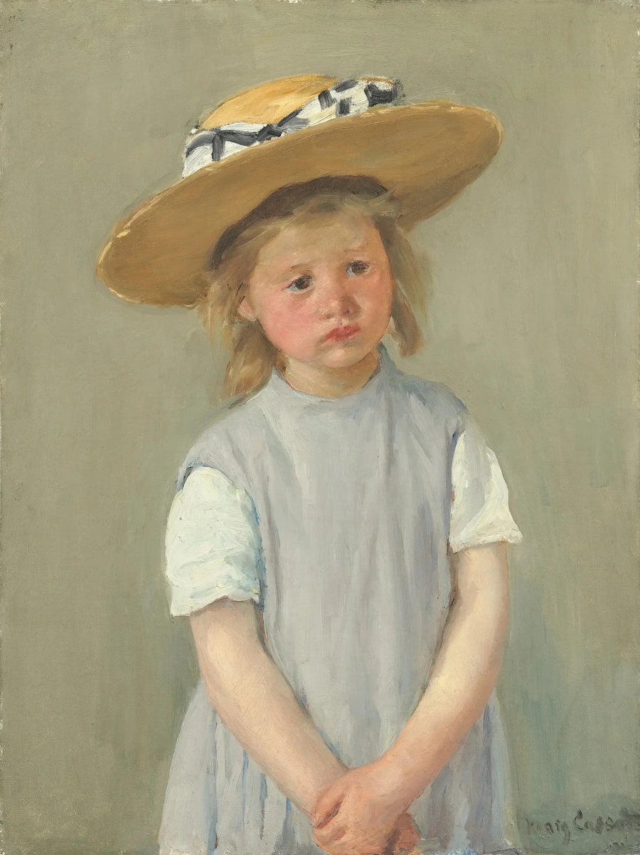 Olento olkihatussa - Mary Cassatt