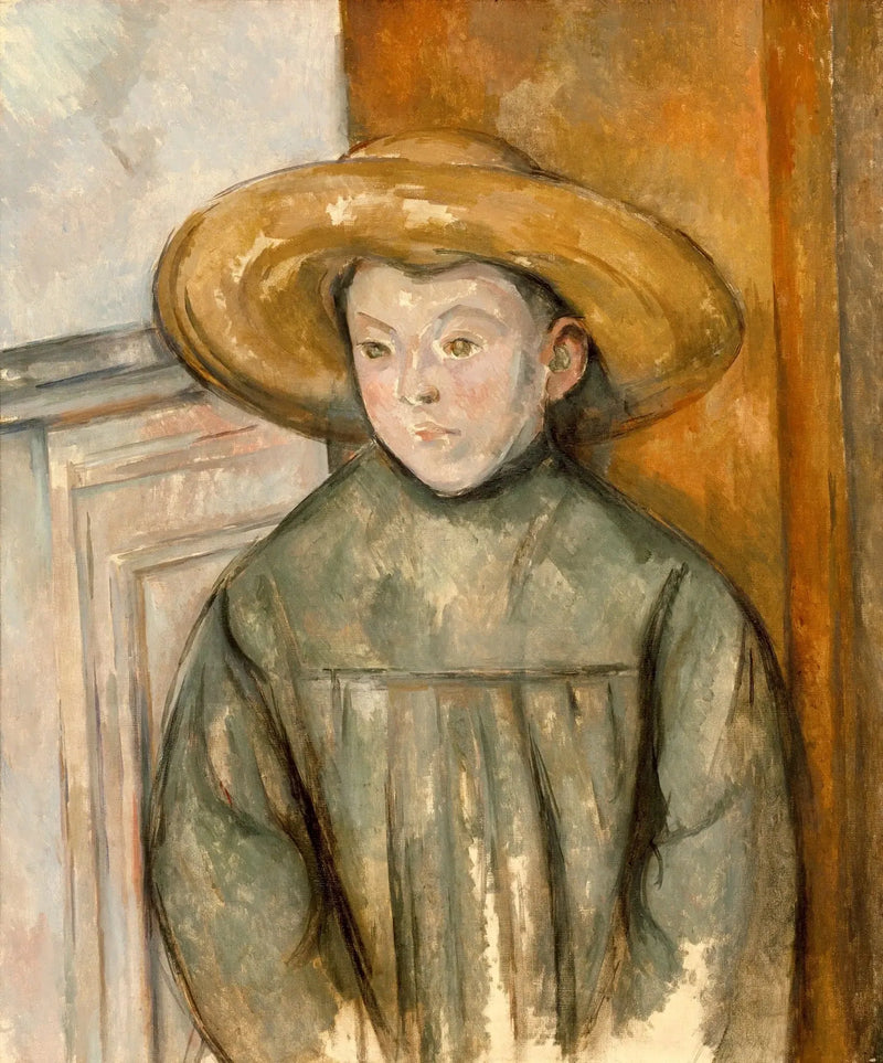 Lapsi olkihattu päässään - Paul Cézanne