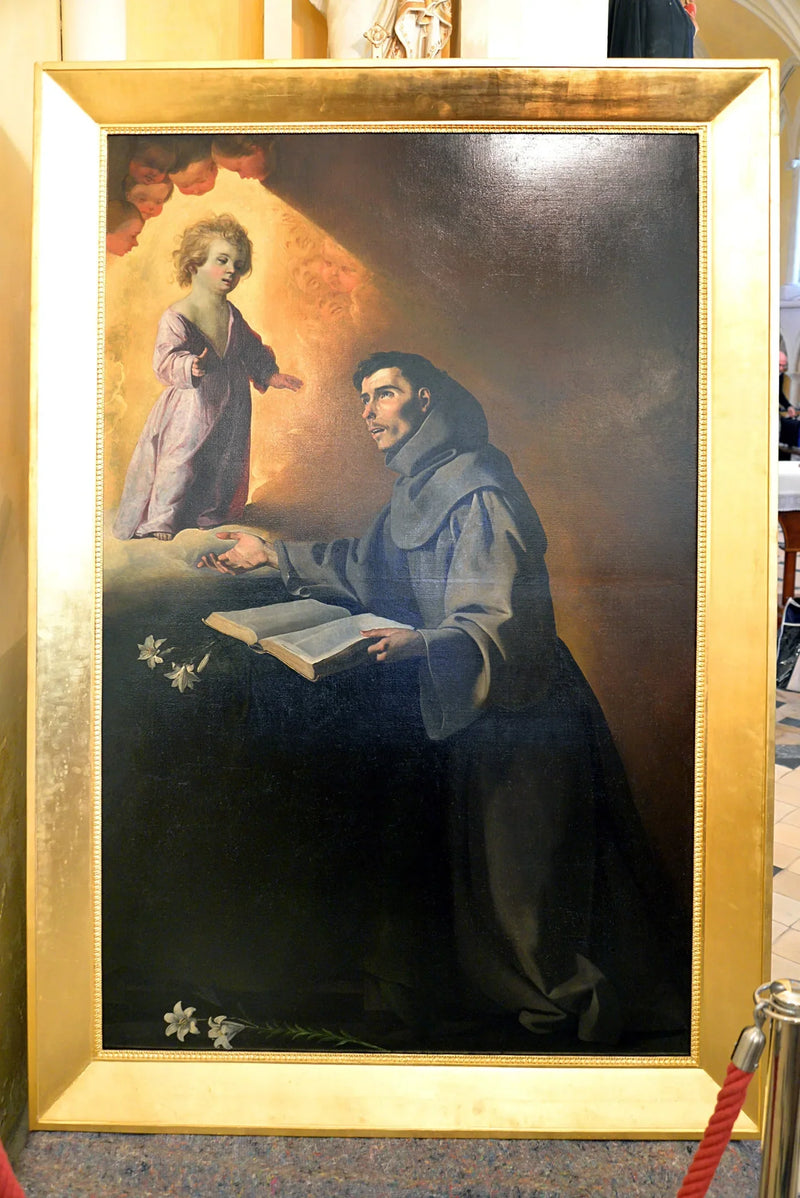 Jeesus-lapsi ilmestyy Pyhälle Antonius Padualaiselle - Francisco de Zurbarán