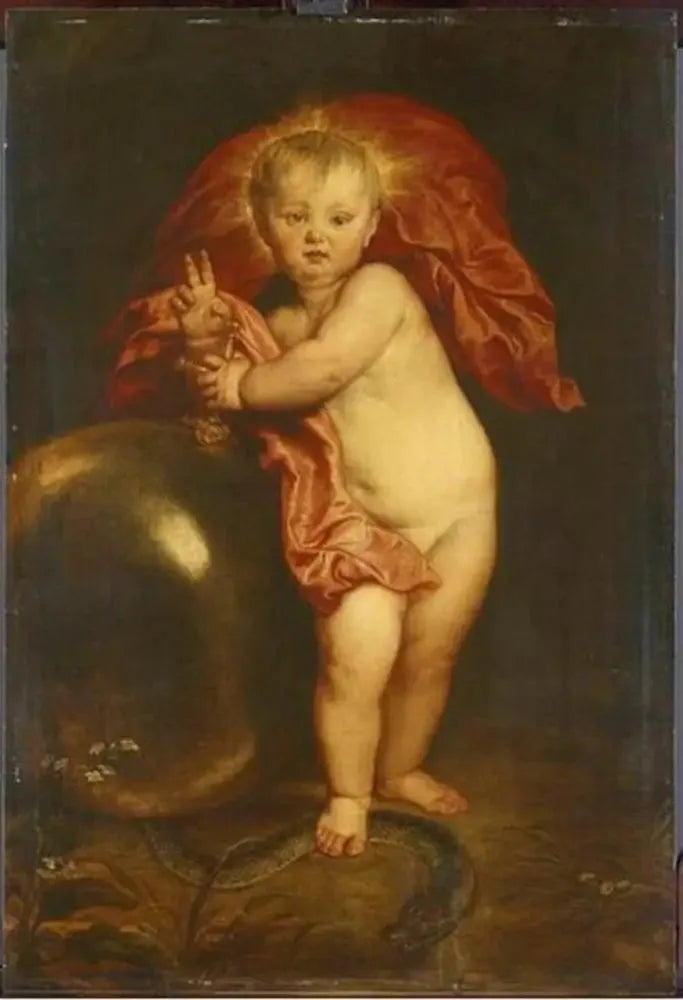 Jeesus-lapsi pelastajana - Antoine van Dyck