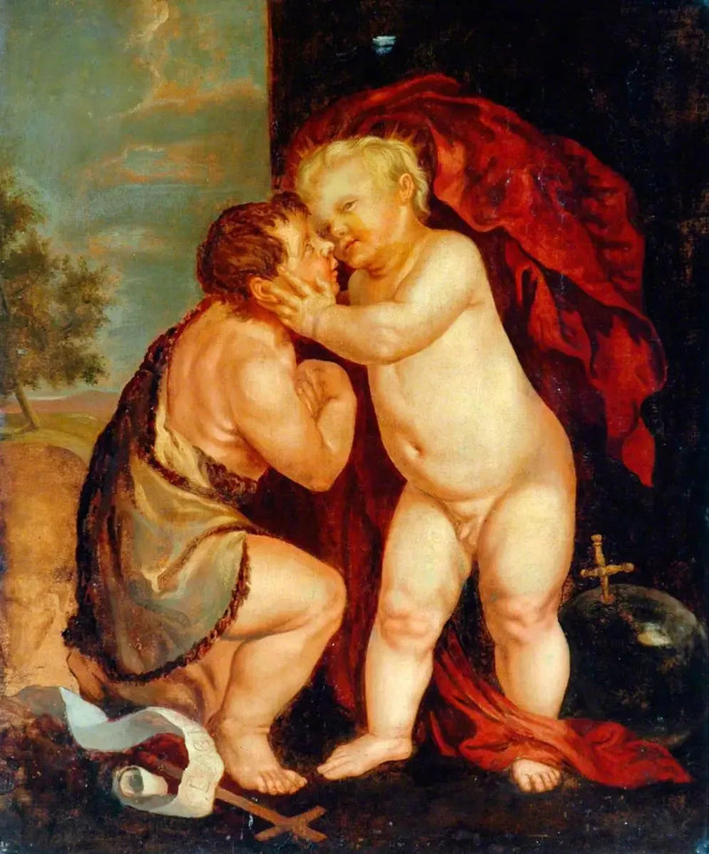 Lapsi Jeesus ja pyhä Johannes Kastaja - Antoine van Dyck
