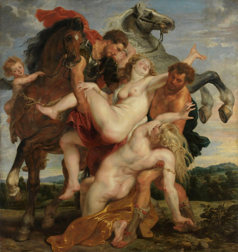 Leucippen tyttöjen sieppaus - Peter Paul Rubens