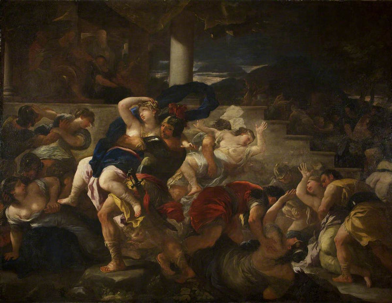 Sabinien sieppaus - Luca Giordano