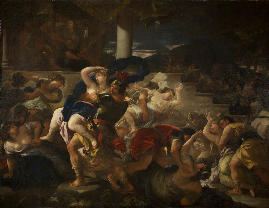 Sabinien sieppaus - Luca Giordano
