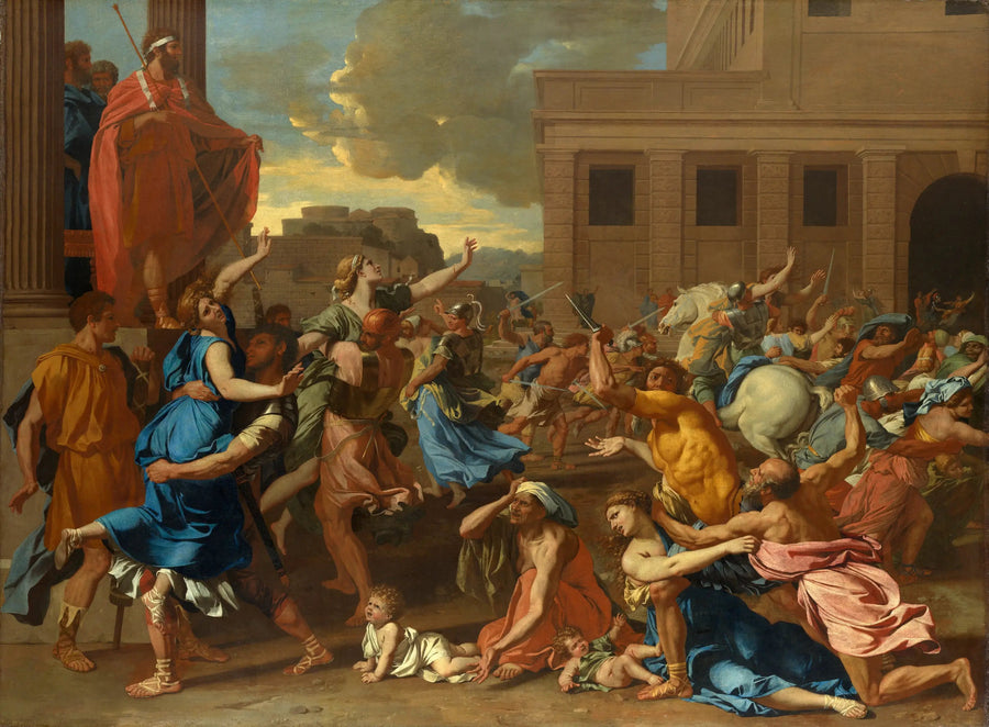 Sabinien kidnoutus - Nicolas Poussin