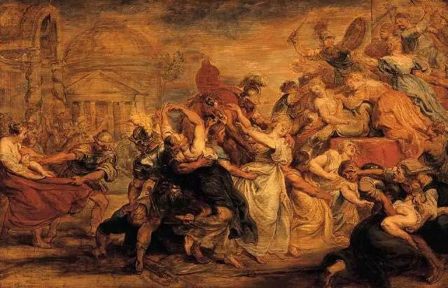 Sabinien sieppaus - Peter Paul Rubens
