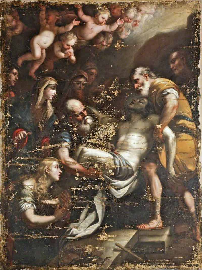 Hautaaminen - Luca Giordano