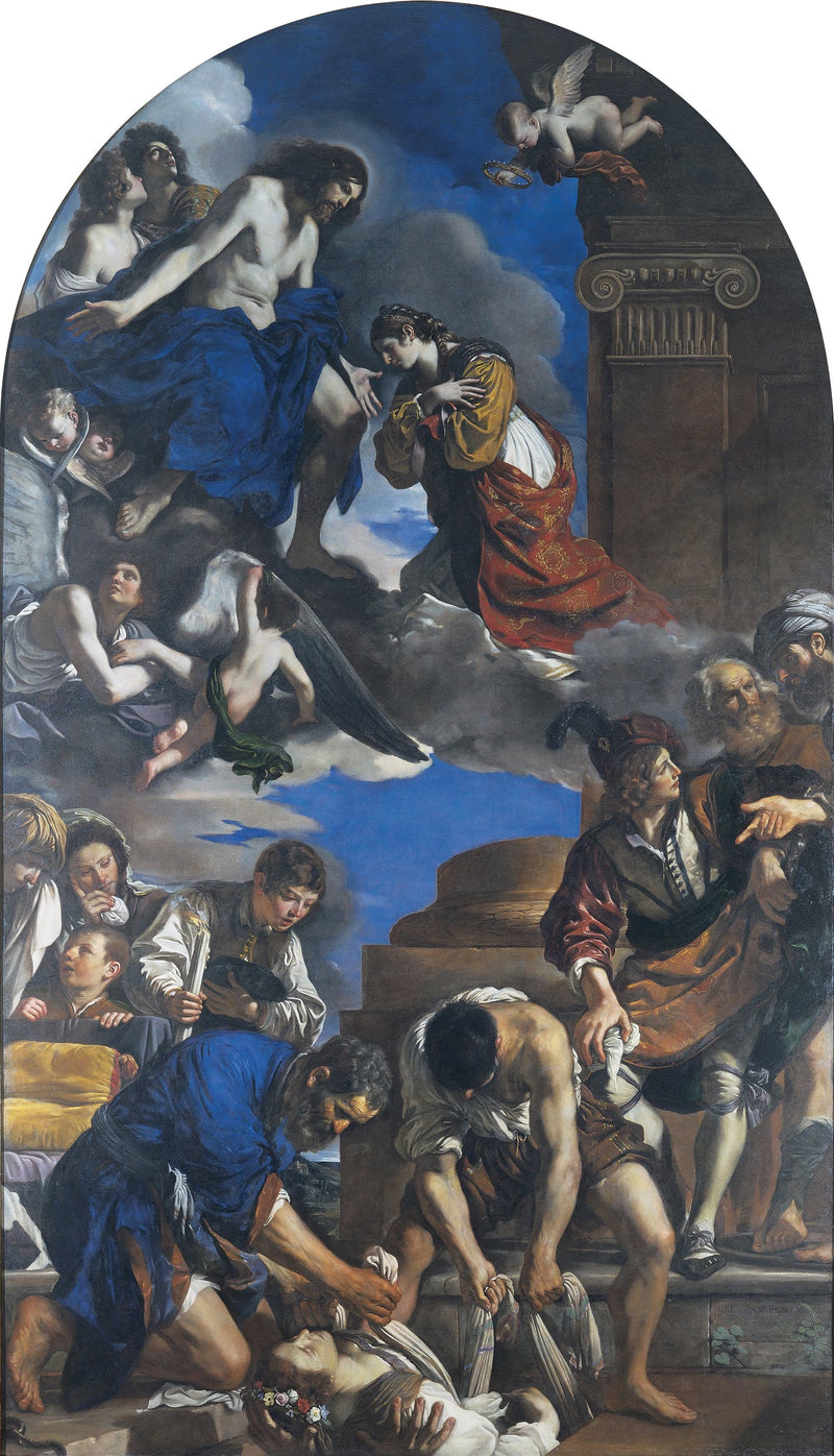Pyhä Pétronillen hautajaiset - Guercino
