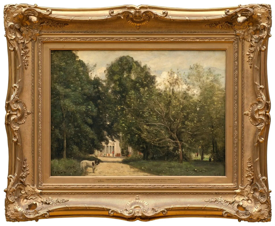 Herra Dubuissonin villan sisäänkäynti Brunoyssä - Jean-Baptiste Camille Corot