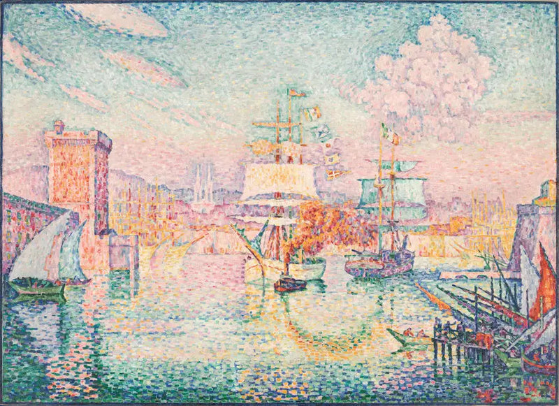 Marseille satamaan tulo - Paul Signac