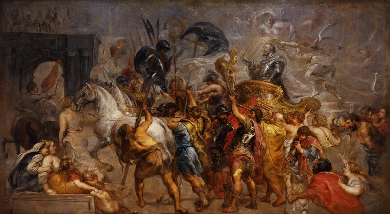 Henri IV:n voittoisa sisäänkäynti Pariisissa - Peter Paul Rubens