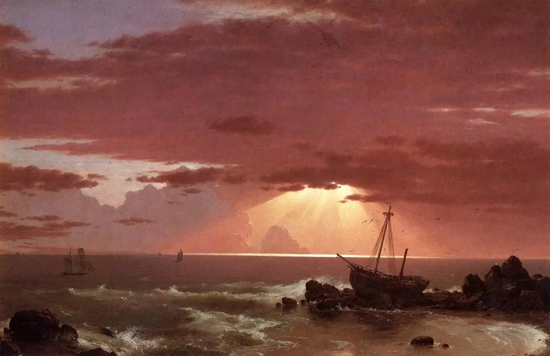 Laivaonnettomuus - Frederic Edwin Church