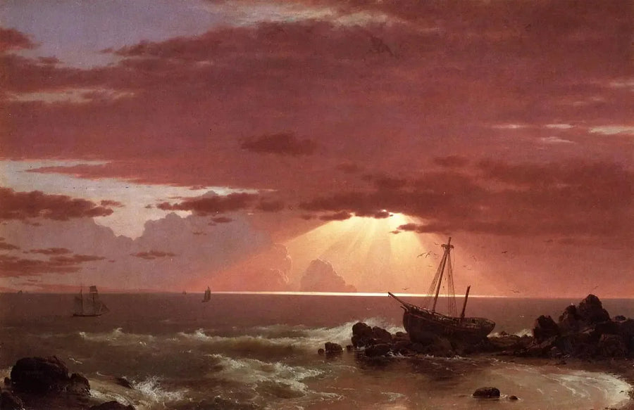 Laivaonnettomuus - Frederic Edwin Church