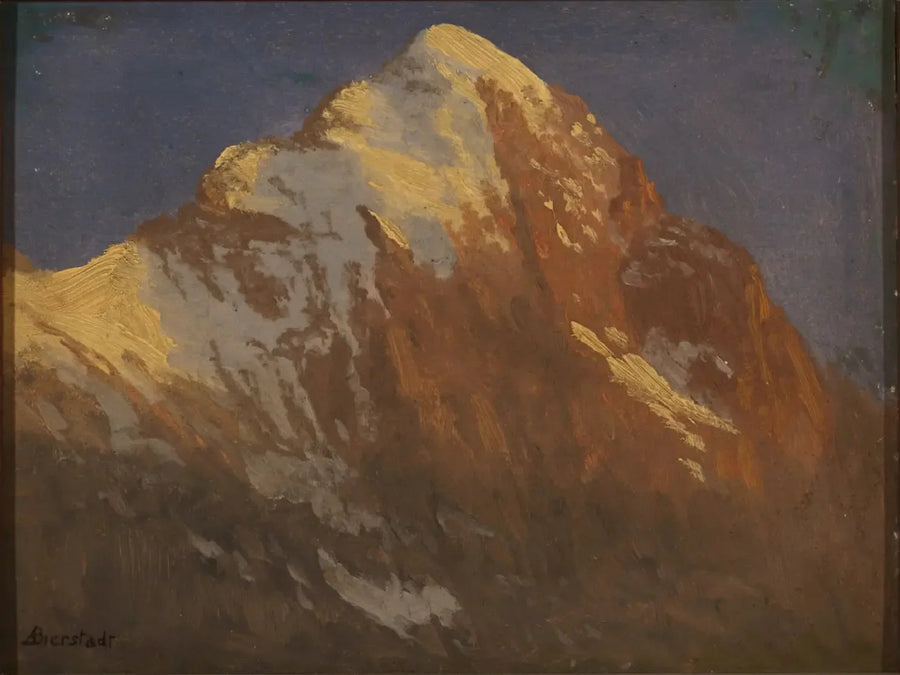 Auringonlaskun rannikon satula, Grindelwald - Albert Bierstadt