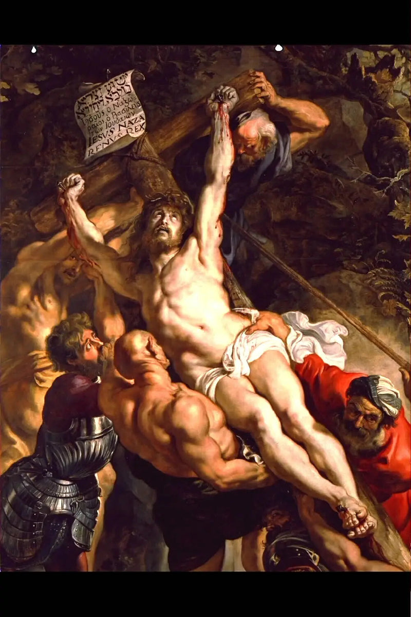 Ristin pystyttäminen - Peter Paul Rubens