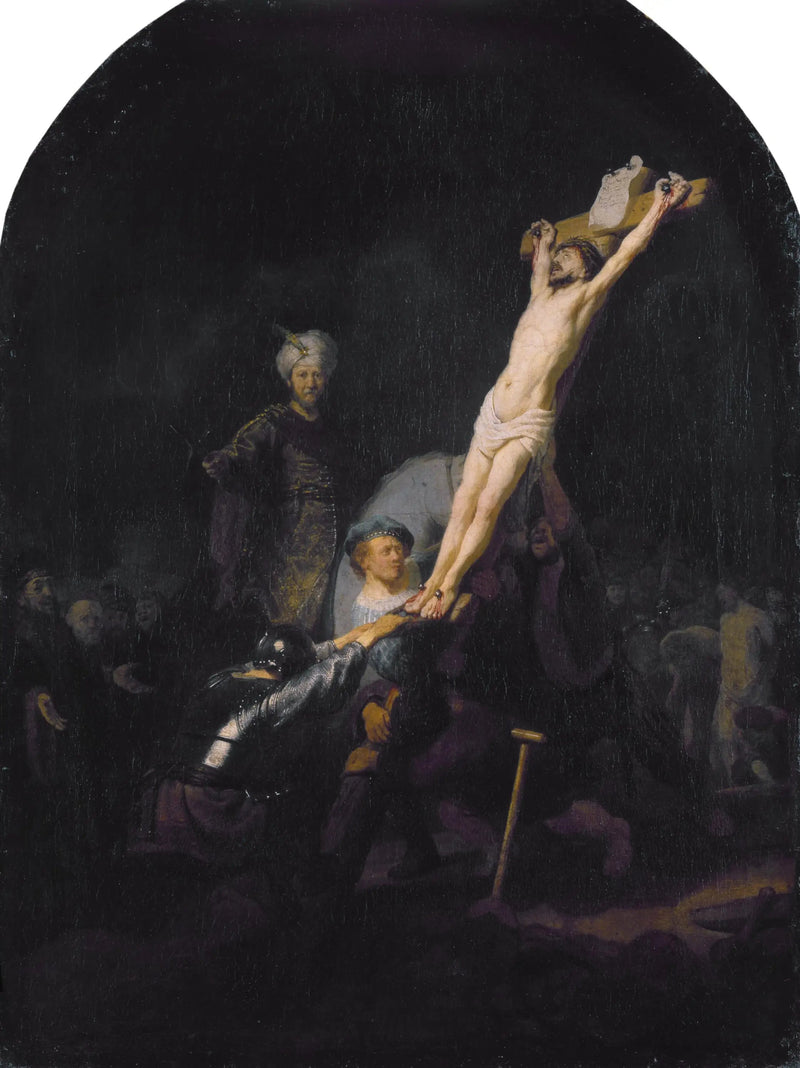 Ristin pystyttäminen - Rembrandt