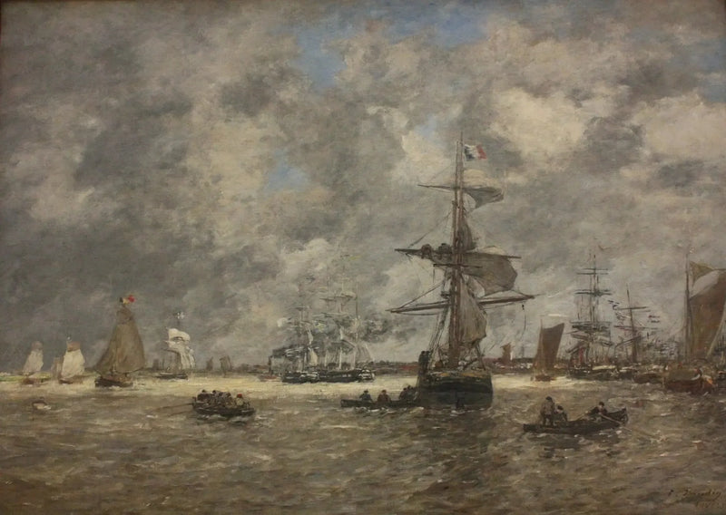 Escaut Antwerpenissa - Eugène Boudin