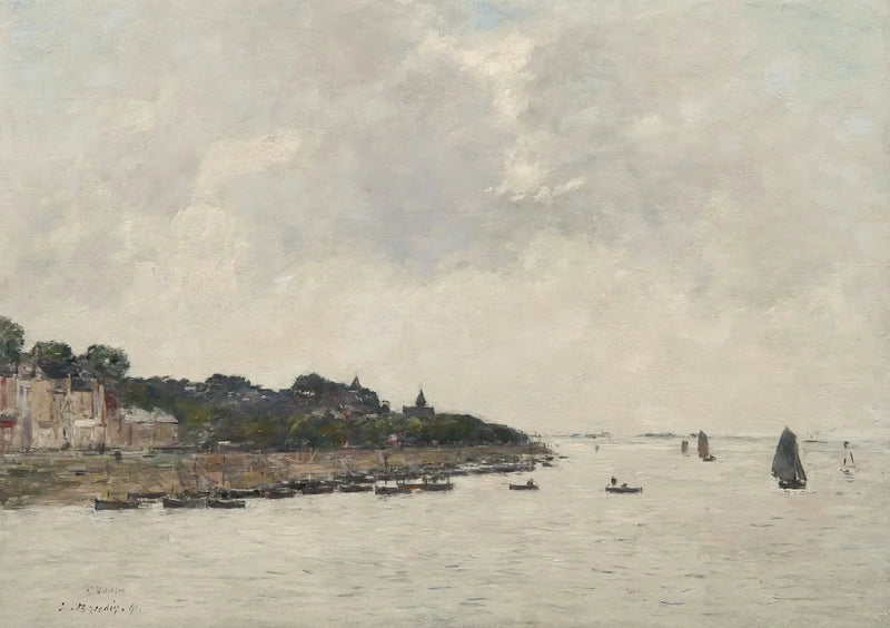 Somme-joen suisto Saint-Valéry-sur-Somme - Eugène Boudin