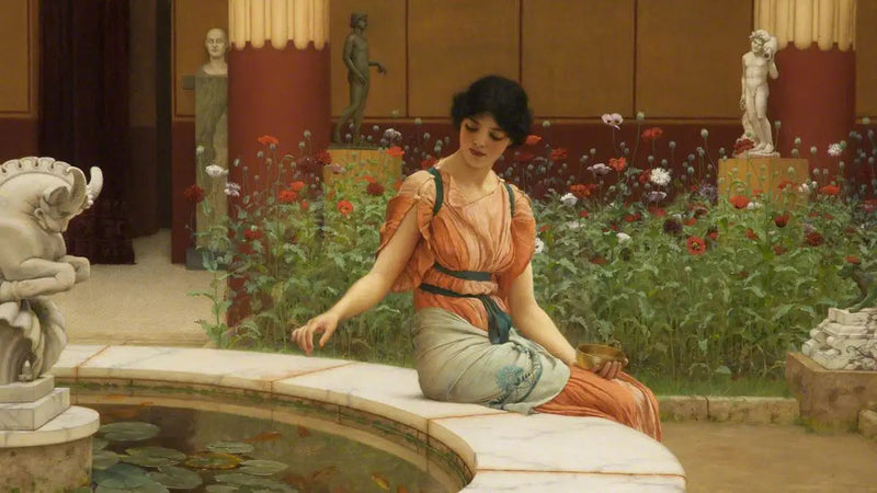 Kalanlampi - John William Godward
