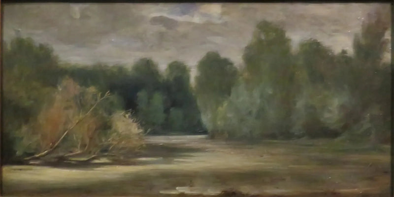 Lammikko, lähellä Louroux - Eugène Delacroix
