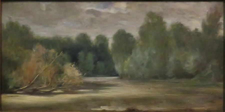 Lammikko, lähellä Louroux - Eugène Delacroix