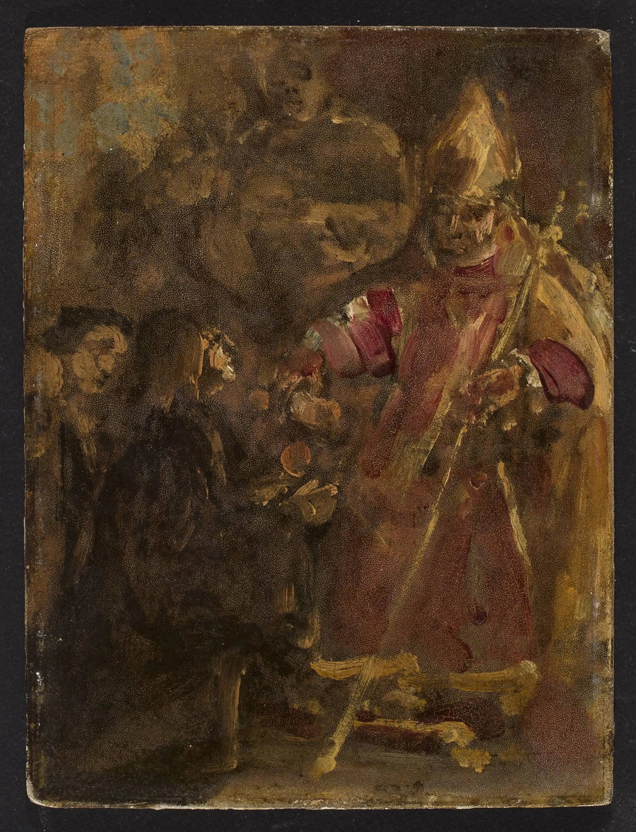 Piispa Lubrański perusti Poznańin kirkollisen akatemian, luonnos - Jan Matejko