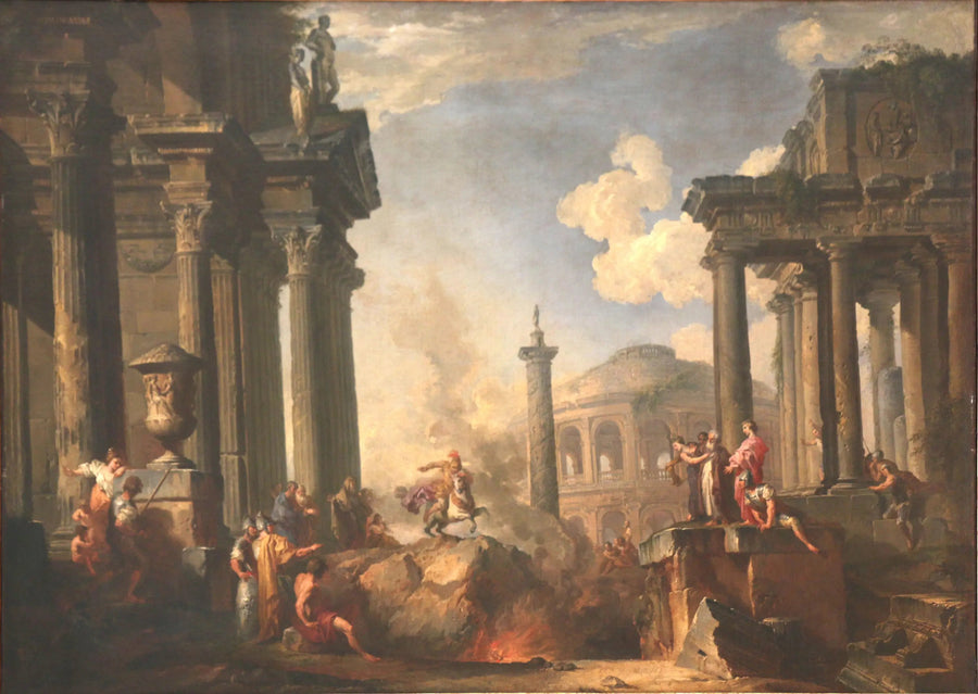 Marcus Curtiuksen selitys - Giovanni Paolo Panini