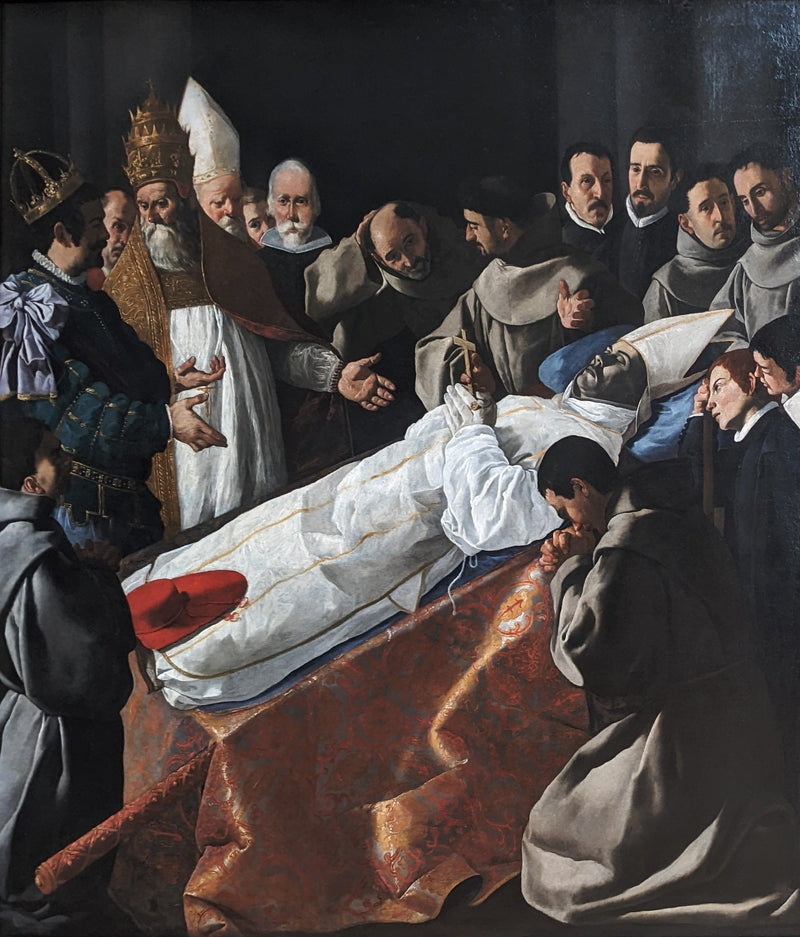 Pyhän Bonaventuran kehon näyttely - Francisco de Zurbarán
