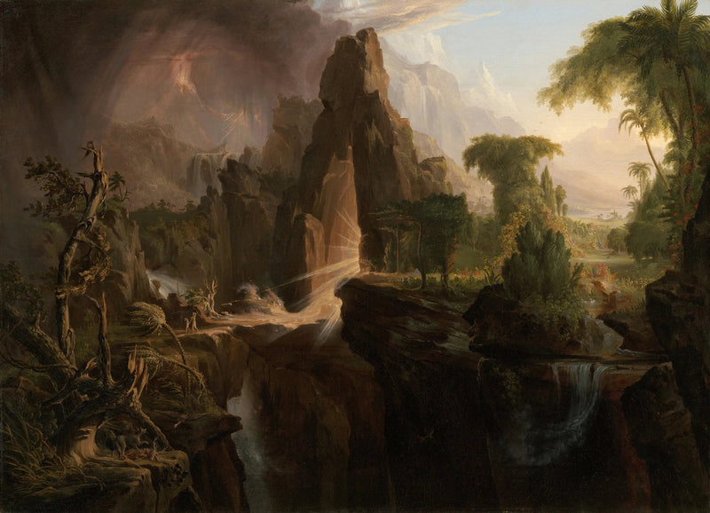 Edenin puutarhan karkotus - Thomas Cole
