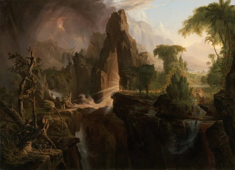 Edenin puutarhan karkotus - Thomas Cole
