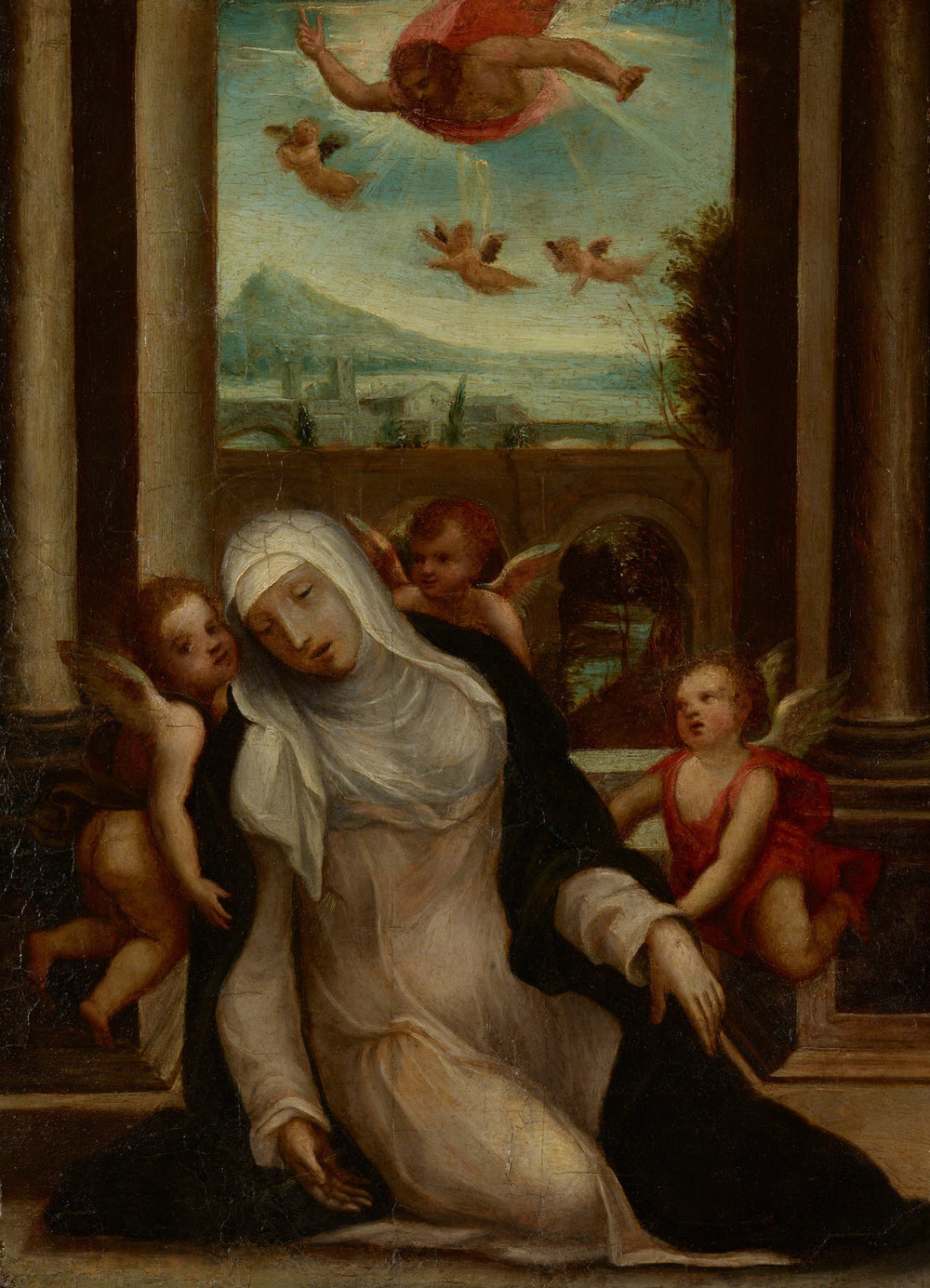 L'extase de sainte Catherine de Sienne - Il Sodoma (Giovanni Antonio Bazzi) image 1 reproduction artisanale de tableau