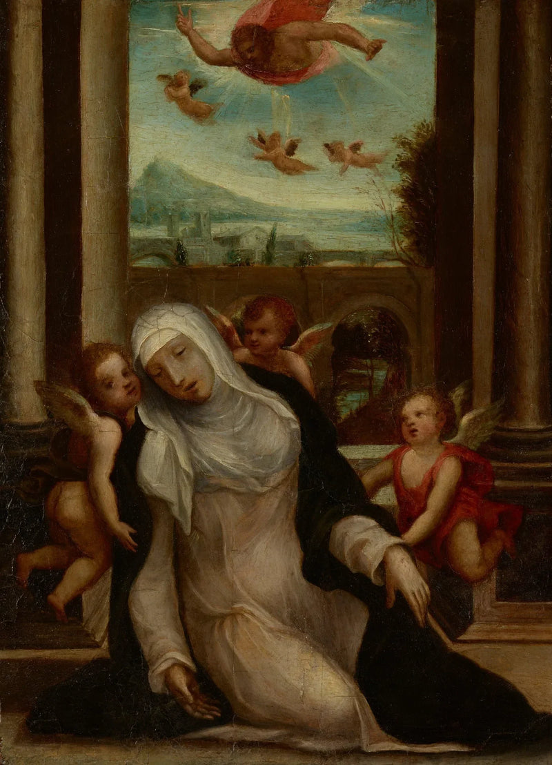 Pyhän Katariina Sieniläisen hurmio - Il Sodoma (Giovanni Antonio Bazzi)