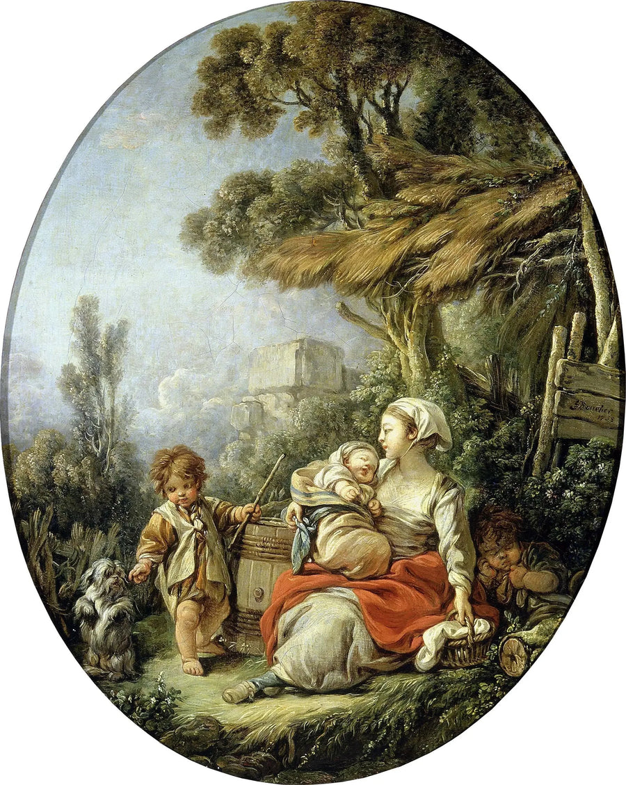 Onnellinen Äiti - François Boucher
