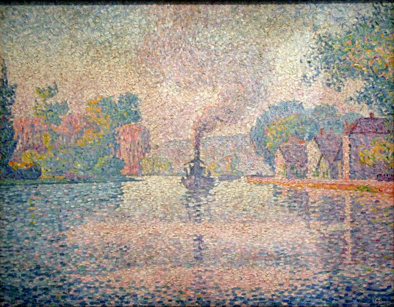 Hämähäkki Seine-joella - Paul Signac