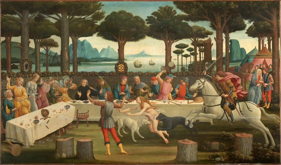 Nastagio degli Onesti - Sandro Botticelli historia