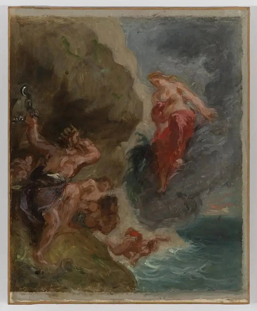Talvi. Junon rukoilee Eolosta - Eugène Delacroix